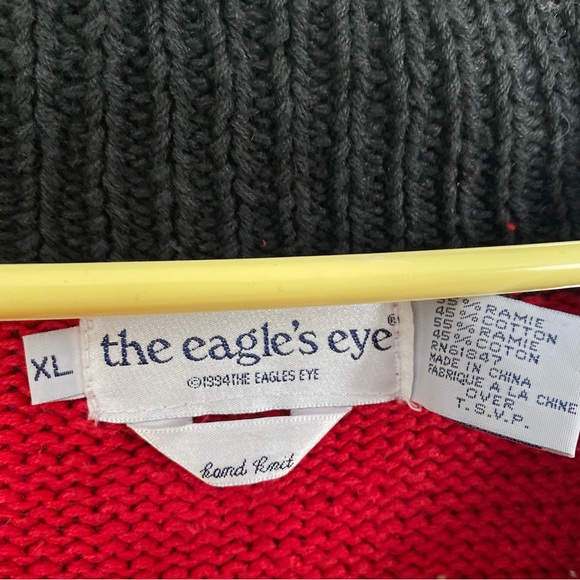 Red Sweater with Western Patterns - Picture 4 of 4